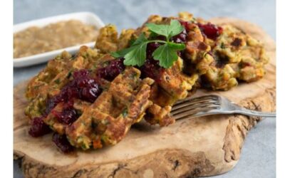 Savory Stuffing Waffles